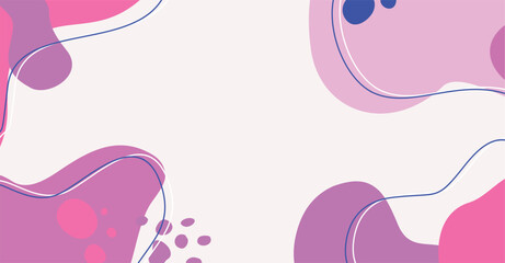 Modern trendy hand drawing various shapes and doodle objects abstract background.