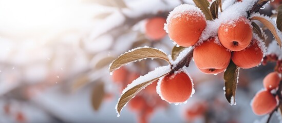 Using organic pesticide or insecticide on fruit trees in winter or early spring to protect against...