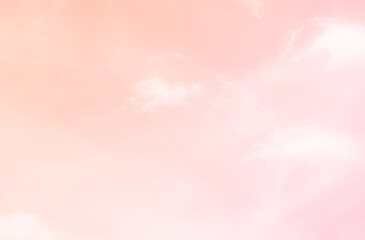 Sky Pink Beige Pastel Red Cloud  Beautiful Background Gradient Bright Fantasy Morning Texture Light...