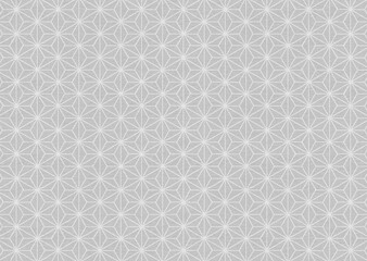 和柄　麻の葉文様　銀色　素材　和紙　高級感　シンプル　年賀状　和風