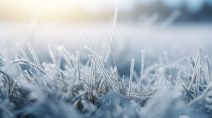 A field with frozen grass