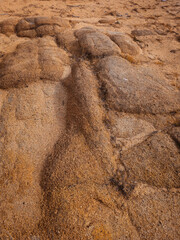 Dry sand is like a rock