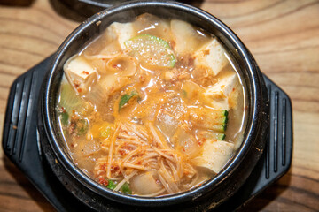 doenjang stew, bean paste stew