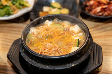doenjang stew, bean paste stew