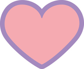 Badge heart shape, 2 separate layers.