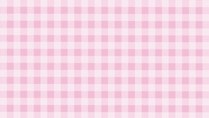 Pink and white plaid fabric texture as a background