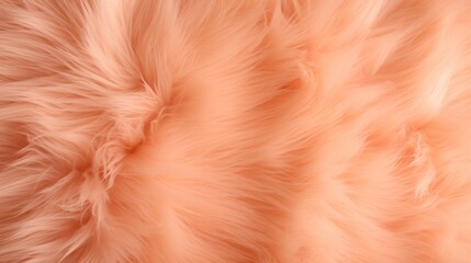 Fur background in peach fuzz shade 