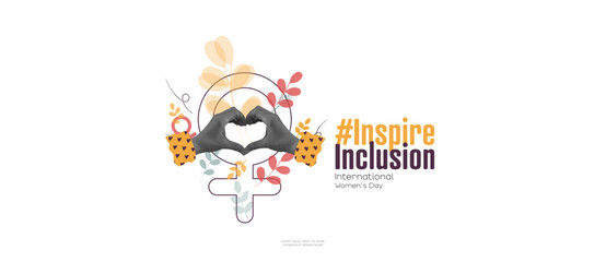 International Women's Day banner. #InspireInclusion