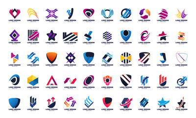 Explore unique logo collection templates to enhance your brand presence—a logo design, icon symbol, and template element crafted for your company 002626