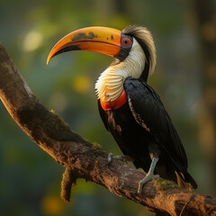 Thailand's Nature Symphony: The Hornbill's Daylight Ballet in the Forest