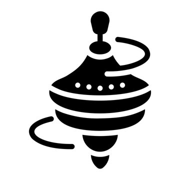 spinning top Solid icon