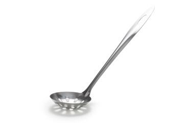stainless ladle isolated on white background
