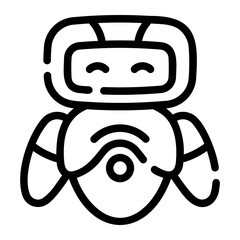 robot Line Icon