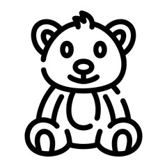 teddy bear Line Icon