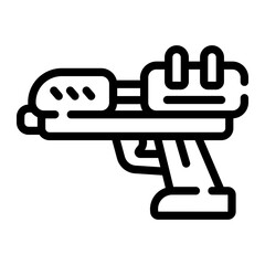 water gun Line Icon