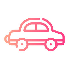 Obraz premium toy car Line Gradient Icon