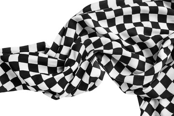 Checkered fabric isolated