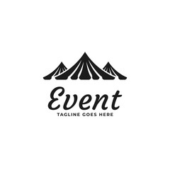 Event Tent Logo Design Concept Vector Illustration Symbol Icon