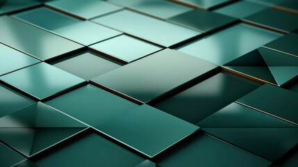 Geometric Abstract Frame Background Green Color, Wallpaper Pictures, Background Hd
