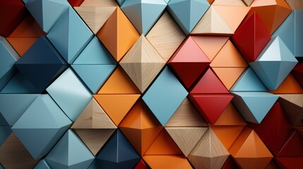 Obraz premium Abstract Minimal Scene Geometric Forms Wood, Wallpaper Pictures, Background Hd