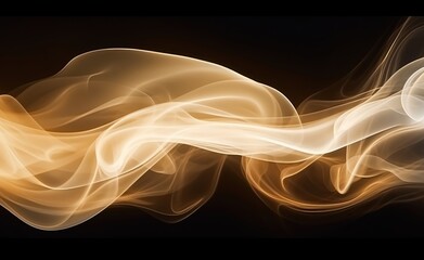 Abstract light background with puffs of ivory smoke.