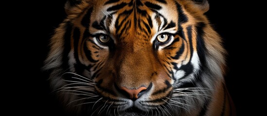 Fototapeta premium Tiger in close-up view.