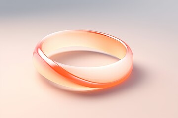 design ring in peach tones