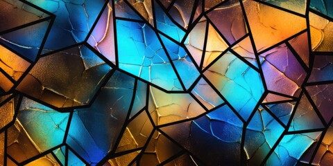 Colorful triangles digital image