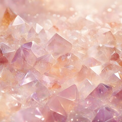 Crystal wallpaper image with a warm and dreamy atmosphere generative ai