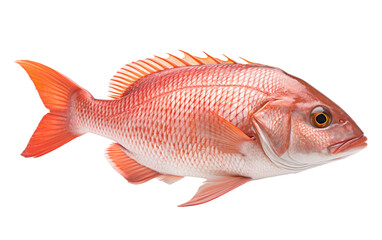 Snapper Fish isolated on transparent background.