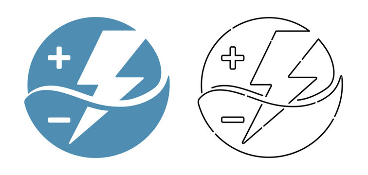 Electrolyte Drink flat and thin icons