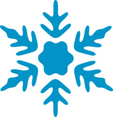 Obraz premium Snowflake vector illustration. Christmas snow flake symbol design elements