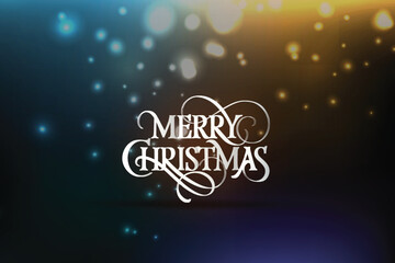 Merry christmas luxury decoration ornament banner background card illustration.