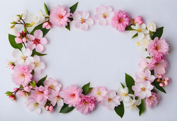 Fototapeta na wymiar Bouquet of sakura flowers. Spring image. Valentine's Day, Easter, Birthday, Happy Women's Day, Mother's Day, Birthday, Celebration, etc.
