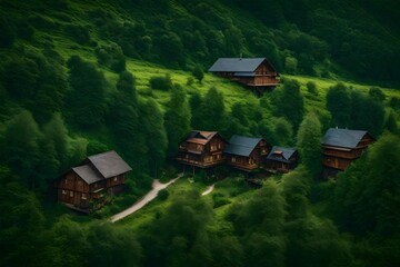 house in the mountains