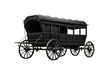 Fototapeta na wymiar Wagon Elegance Side Profile Display on a White or Clear Surface PNG Transparent Background