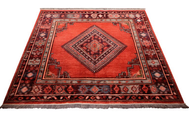 Fringed Bohemian Beauty Artistic Tapestry on a White or Clear Surface PNG Transparent Background