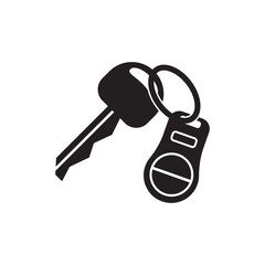 Symbol logo icon, car key design vector illustration