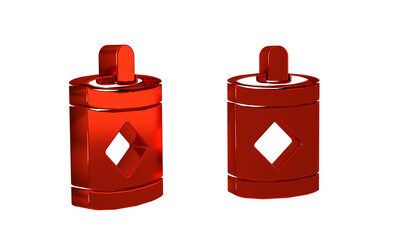 Red Firework icon isolated on transparent background. Concept of fun party. Explosive pyrotechnic symbol.