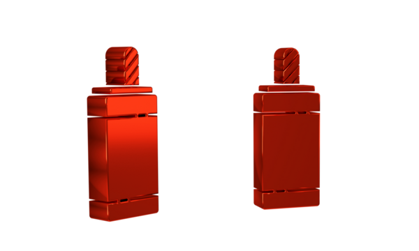 Red Firework icon isolated on transparent background. Concept of fun party. Explosive pyrotechnic symbol.