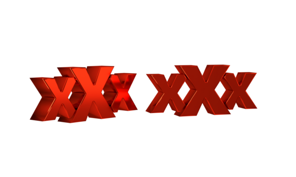 Red Sex shop icon isolated on transparent background. Sex shop, online sex store, adult erotic products concept.