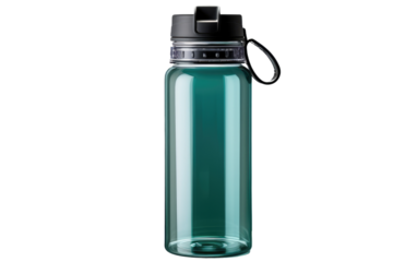 Bottle Essential Durable Plastic Hydration on a White or Clear Surface PNG Transparent Background