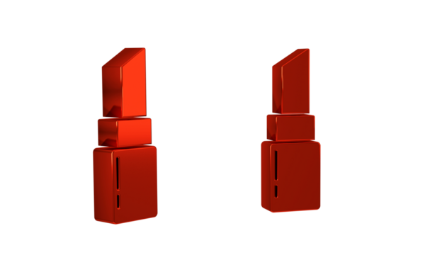 Red Lipstick icon isolated on transparent background. 8 March. International Happy Women Day.