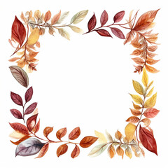 autumn leaves frame