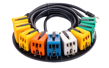 Essential Cable Tidying Practical Plastic on a White or Clear Surface PNG Transparent Background