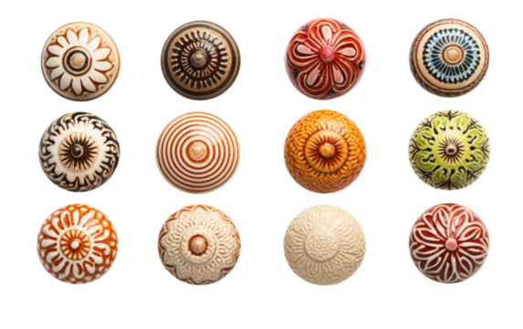 Clay Pulls Natural Rustic Appeal on a White or Clear Surface PNG Transparent Background