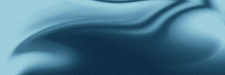  Blue color illustration with liquify effect. Noise, grain texture, color gradient - obrazy, fototapety, plakaty