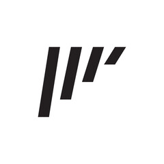 MP letter logo design vector