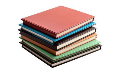 Colorful Crafting Staple Paper Stack on a White or Clear Surface PNG Transparent Background