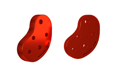 Red Potato icon isolated on transparent background.